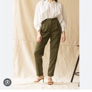 Banana Republic Green Wool Pants